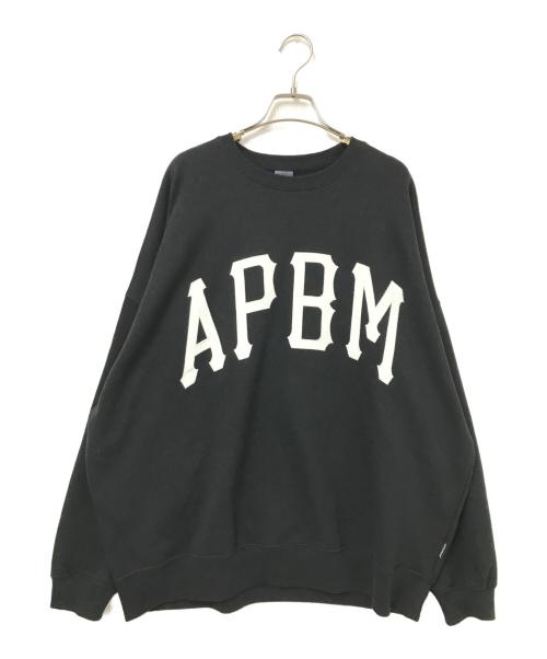 APPLEBUM（アップルバム）APPLEBUM (アップルバム) “APBM” Crew Sweat ブラック サイズ:XLの古着・服飾アイテム