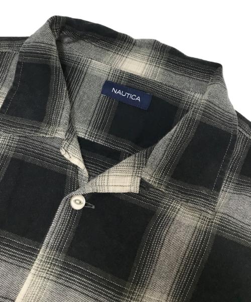 NAUTICA（ノーティカ）NAUTICA (ノーティカ) オンブレチェックシャツ ブラック サイズ:XLの古着・服飾アイテム