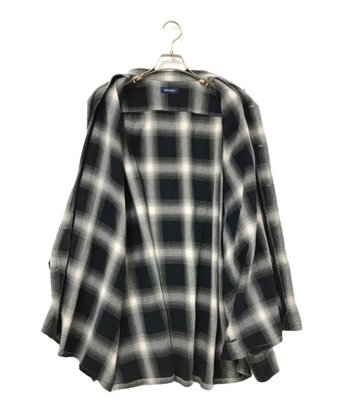NAUTICA（ノーティカ）NAUTICA (ノーティカ) オンブレチェックシャツ ブラック サイズ:XLの古着・服飾アイテム