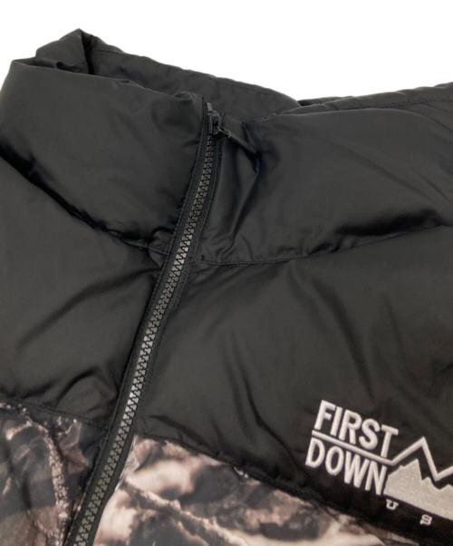 FIRST DOWN（ファーストダウン）FIRST DOWN (ファーストダウン) カモ柄ダウンジャケット オリーブ サイズ:XLの古着・服飾アイテム