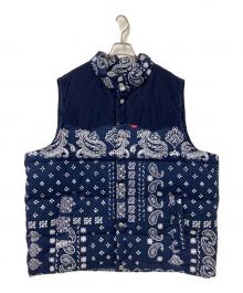 LEVI'S（リーバイス）の古着「ペイズリー柄ダウンベスト」｜ネイビー