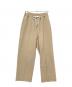 THE SHINZONE（ザ シンゾーン）の古着「コットンウエストギャザー トラックボーイパンツ」｜ベージュ