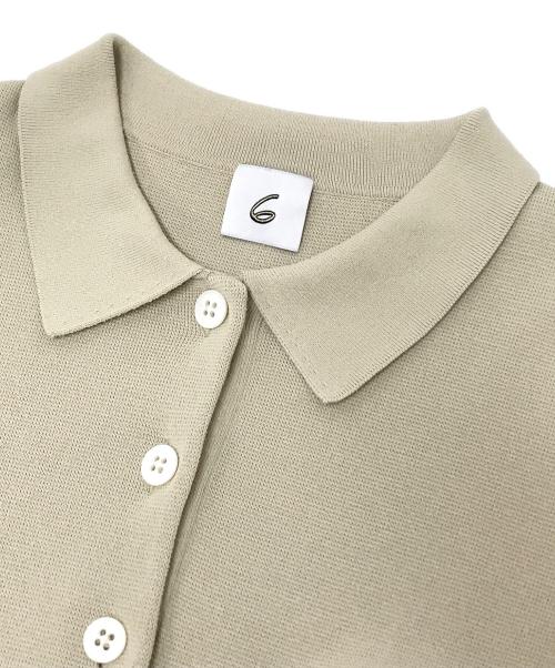 6(ROKU) BEAUTY&YOUTH（ロク ビューティーアンドユース）6(ROKU) BEAUTY&YOUTH (ロク ビューティーアンドユース) KNIT SHIRT/ポロシャツ ベージュ サイズ:下記参照の古着・服飾アイテム