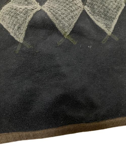 BURLAP OUTFITTER（バーラップアウトフィッター）BURLAP OUTFITTER (バーラップアウトフィッター) フリースカーディガン グレー×グリーン サイズ:Lの古着・服飾アイテム