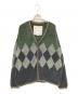 BURLAP OUTFITTER（バーラップアウトフィッター）の古着「フリースカーディガン」｜グレー×グリーン