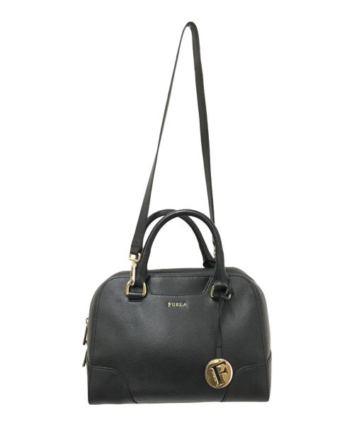 FURLA（フルラ）FURLA (フルラ) サッチェルボストンショルダーバッグ ブラック サイズ:下記参照の古着・服飾アイテム