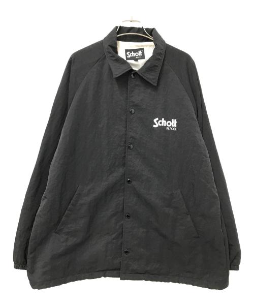 Schott（ショット）Schott (ショット) COACH JACKET OVAL LOGO Schott ブラック サイズ:Lの古着・服飾アイテム