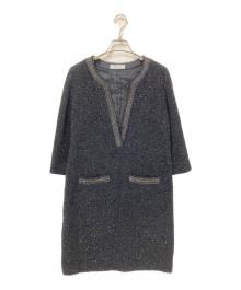 ADORE（アドーア）の古着「ツイードワンピース」｜ブラック