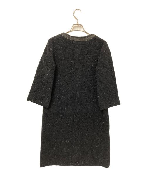 ADORE（アドーア）ADORE (アドーア) ツイードワンピース ブラック サイズ:36の古着・服飾アイテム