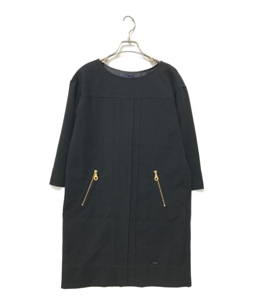 BLUE LABEL CRESTBRIDGE（ブルーレーベルクレストブリッジ）BLUE LABEL CRESTBRIDGE (ブルーレーベルクレストブリッジ) ミニワンピース ブラック サイズ:38の古着・服飾アイテム