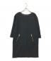 BLUE LABEL CRESTBRIDGE（ブルーレーベルクレストブリッジ）の古着「ミニワンピース」｜ブラック