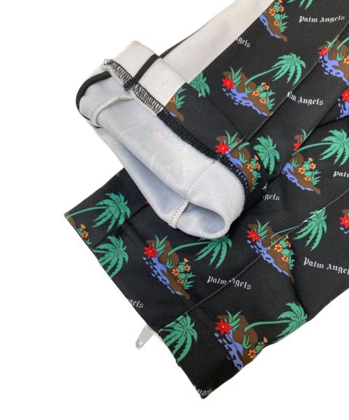 Palm Angels（パーム エンジェルス）Palm Angels (パーム エンジェルス) 総柄トラックパンツ ブラック サイズ:Mの古着・服飾アイテム