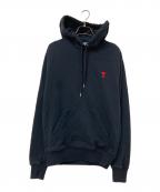 amiアミ）の古着「刺繍パーカー」｜ブラック