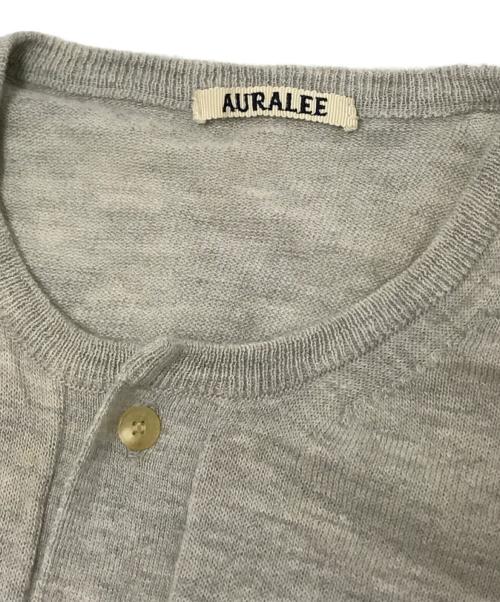 AURALEE（オーラリー）AURALEE (オーラリー) カシミヤカーディガン グレーの古着・服飾アイテム