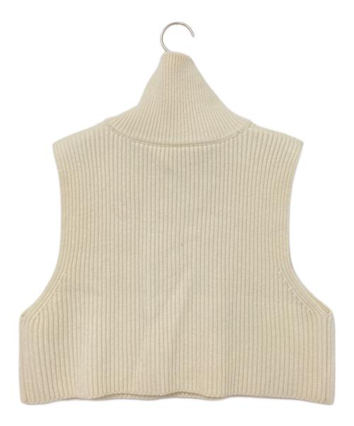 TODAYFUL（トゥデイフル）TODAYFUL (トゥデイフル) Halfzip Knit Vest ホワイト サイズ:Fの古着・服飾アイテム