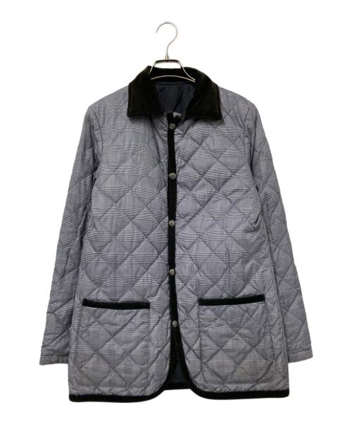 MACKINTOSH PHILOSOPHY（マッキントッシュ フィロソフィー）MACKINTOSH PHILOSOPHY (マッキントッシュ フィロソフィー) リバーシブルキルティングダウンジャケット ブラック×グレー サイズ:36の古着・服飾アイテム