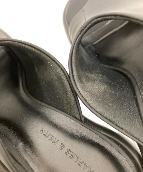 CHARLES & KEITH（チャールズアンドキース）CHARLES & KEITH (チャールズ＆キース) サンダル ブラック サイズ:38の古着・服飾アイテム