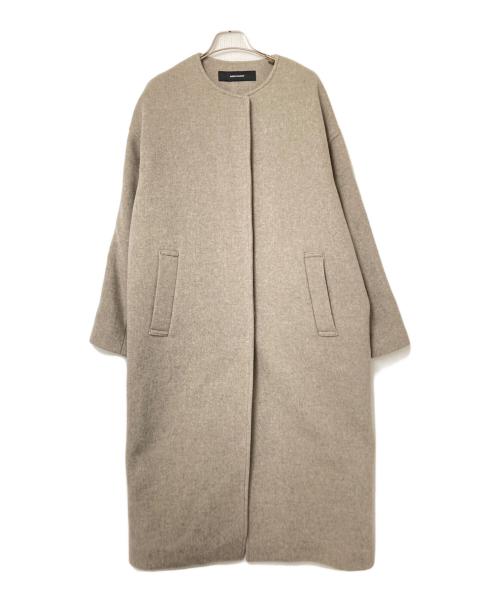 JOURNAL STANDARD（ジャーナルスタンダード）JOURNAL STANDARD (ジャーナルスタンダード) スーパー140ビーバーノーカラーコート ベージュ サイズ:下記参照の古着・服飾アイテム