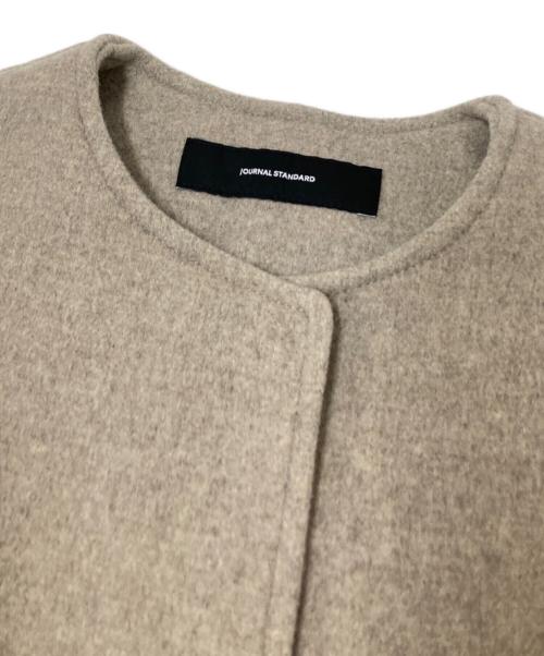 JOURNAL STANDARD（ジャーナルスタンダード）JOURNAL STANDARD (ジャーナルスタンダード) スーパー140ビーバーノーカラーコート ベージュ サイズ:下記参照の古着・服飾アイテム