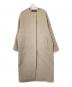 JOURNAL STANDARD（ジャーナルスタンダード）の古着「スーパー140ビーバーノーカラーコート」｜ベージュ