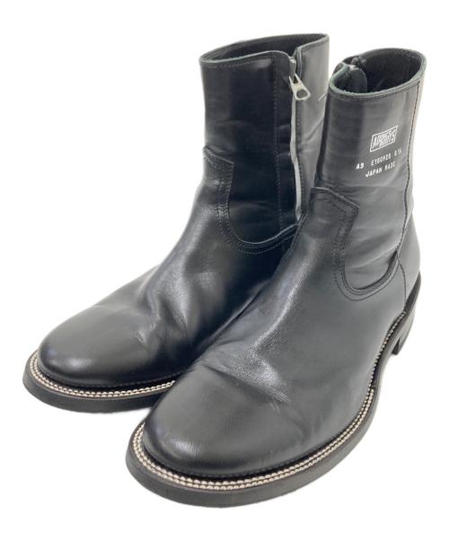 ADDICT BOOTS（アディクト ブーツ）ADDICT BOOTS (アディクト ブーツ) ホースハイドジップウエスタンブーツ ブラック サイズ:8 1/2の古着・服飾アイテム