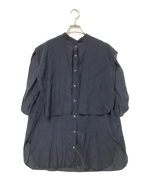 BEARDSLEY（ビアズリー）BEARDSLEY (ビアズリー) シアーチュニックブラウス グレー サイズ:Fの古着・服飾アイテム