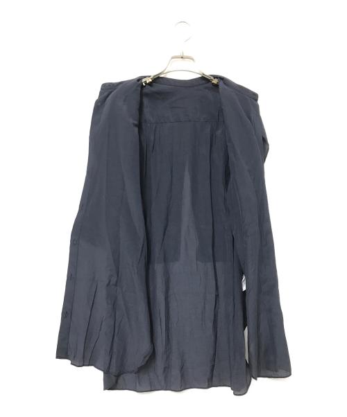 BEARDSLEY（ビアズリー）BEARDSLEY (ビアズリー) シアーチュニックブラウス グレー サイズ:Fの古着・服飾アイテム