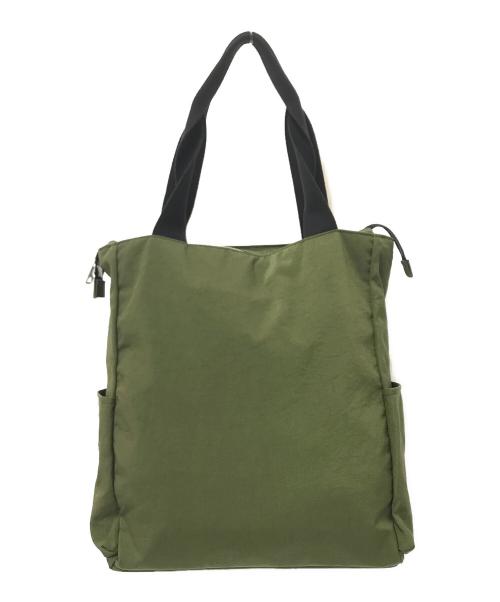 MARGARET HOWELL idea（マーガレット ハウエル アイディア）MARGARET HOWELL idea (マーガレット ハウエル アイディア) トートバッグ グリーン×ブラックの古着・服飾アイテム