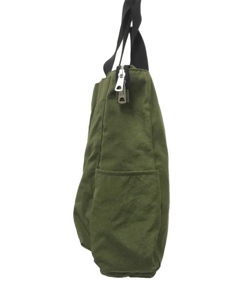 MARGARET HOWELL idea（マーガレット ハウエル アイディア）MARGARET HOWELL idea (マーガレット ハウエル アイディア) トートバッグ グリーン×ブラックの古着・服飾アイテム