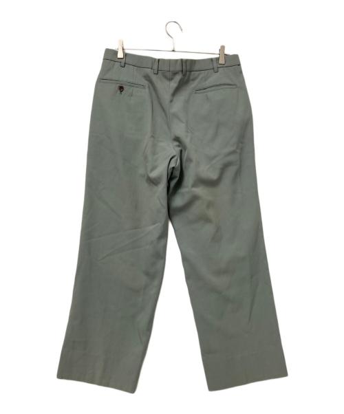 Burberry's（バーバリー）Burberry's (バーバリーズ) 2タックウールパンツ グリーン サイズ:88の古着・服飾アイテム
