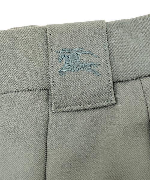 Burberry's（バーバリー）Burberry's (バーバリーズ) 2タックウールパンツ グリーン サイズ:88の古着・服飾アイテム