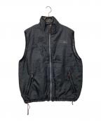 FIRST DOWNファーストダウン）の古着「ナイロン中綿ベスト」｜ブラック