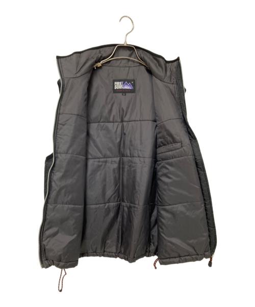 FIRST DOWN（ファーストダウン）FIRST DOWN (ファーストダウン) ナイロン中綿ベスト ブラック サイズ:Lの古着・服飾アイテム