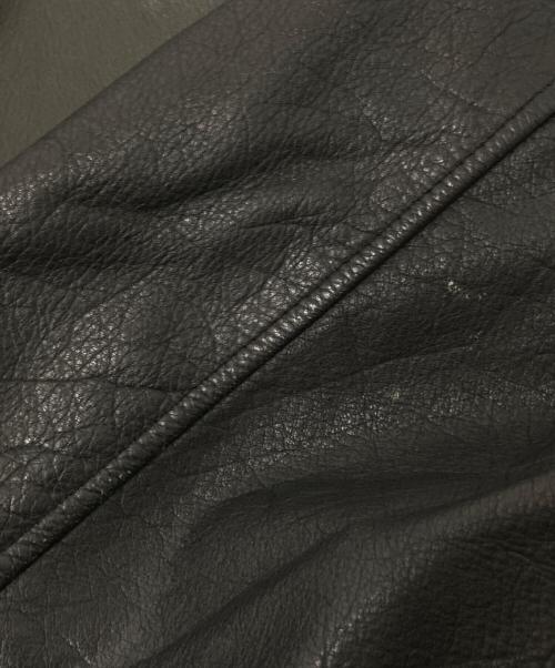 Style by Elite（スタイル バイ エリート）Style by Elite (スタイル バイ エリート) レザースタジャン ブラック サイズ:LLLの古着・服飾アイテム