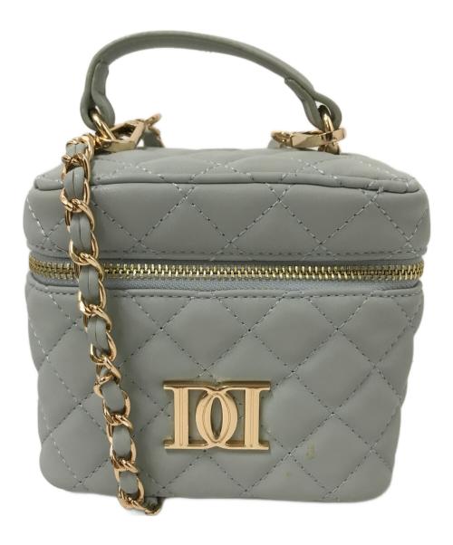 darich（ダーリッチ）darich (ダーリッチ) キルティングスクエアミニバッグ ブルーの古着・服飾アイテム