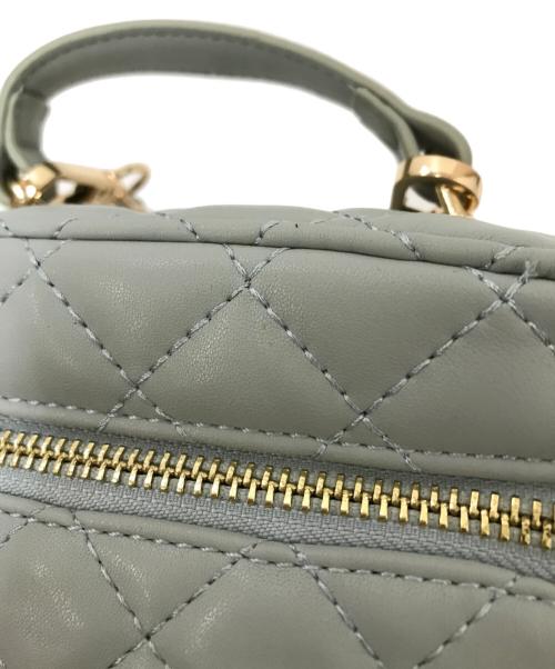 darich（ダーリッチ）darich (ダーリッチ) キルティングスクエアミニバッグ ブルーの古着・服飾アイテム