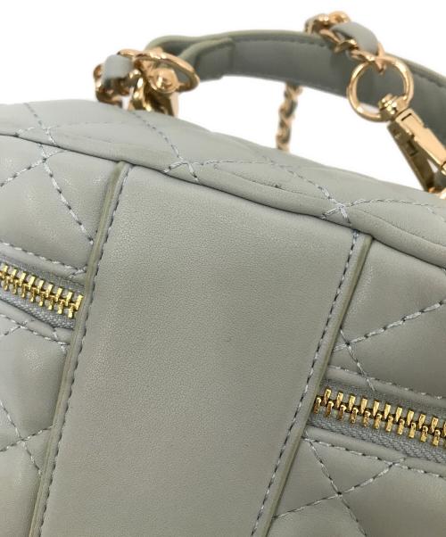 darich（ダーリッチ）darich (ダーリッチ) キルティングスクエアミニバッグ ブルーの古着・服飾アイテム