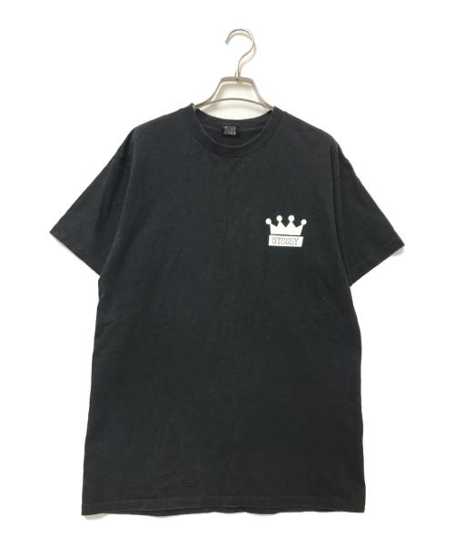 stussy（ステューシー）stussy (ステューシー) クラウンソードプリントTシャツ ブラック サイズ:Mの古着・服飾アイテム