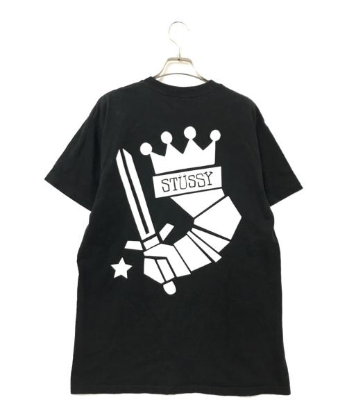 stussy（ステューシー）stussy (ステューシー) クラウンソードプリントTシャツ ブラック サイズ:Mの古着・服飾アイテム