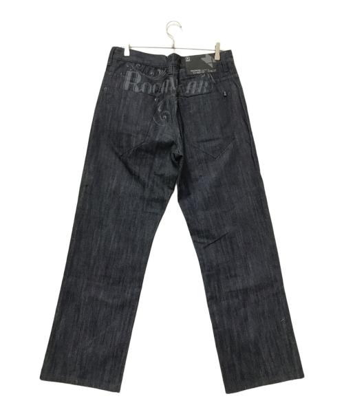 ROCA WEAR（ロカウェア）ROCA WEAR (ロカウェア) バック刺繍バギーデニムパンツ インディゴ サイズ:W34の古着・服飾アイテム
