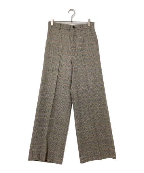 MACPHEE（マカフィー）MACPHEE (マカフィー) カシミヤ混ウールパンツ グレー サイズ:34の古着・服飾アイテム