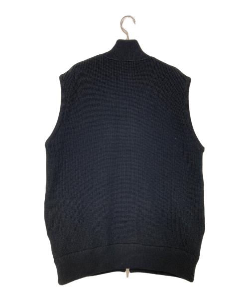 STUDIOUS（ステュディオス）STUDIOUS (ステュディオス) UNITED TOKYO (ユナイテッドトーキョー) WOOL ZIP OVER SIZE DRIVERS VEST ブラック サイズ:1の古着・服飾アイテム