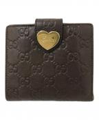 GUCCIグッチ）の古着「2つ折り財布」｜ブラウン