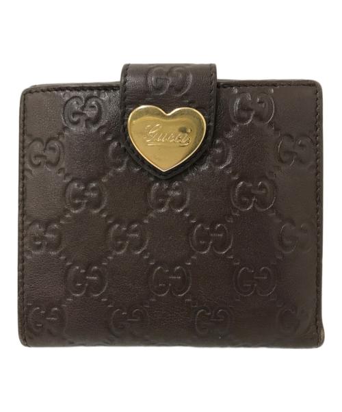 GUCCI（グッチ）GUCCI (グッチ) 2つ折り財布 ブラウンの古着・服飾アイテム