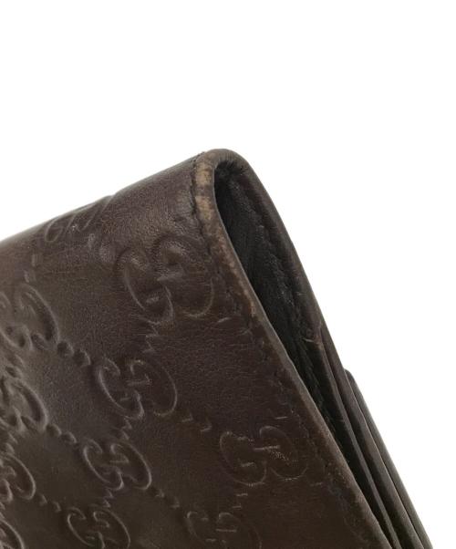 GUCCI（グッチ）GUCCI (グッチ) 2つ折り財布 ブラウンの古着・服飾アイテム
