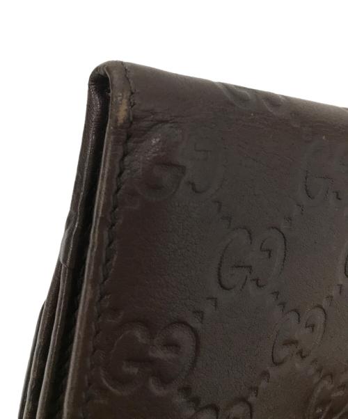 GUCCI（グッチ）GUCCI (グッチ) 2つ折り財布 ブラウンの古着・服飾アイテム