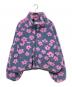 ELLE girl（エルガール）の古着「フラワーボアブルゾン」｜グレー×ピンク