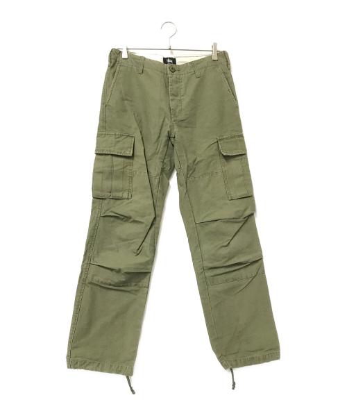 stussy（ステューシー）stussy (ステューシー) カーゴパンツ オリーブ サイズ:30の古着・服飾アイテム