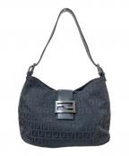 FENDIフェンディ）の古着「ズッキーノショルダーバッグ」｜ブラック