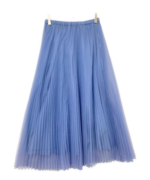 Dignite collier（ディニテ コリエ）Dignite collier (ディニテ コリエ) プリーツスカート ブルー サイズ:F 未使用品の古着・服飾アイテム